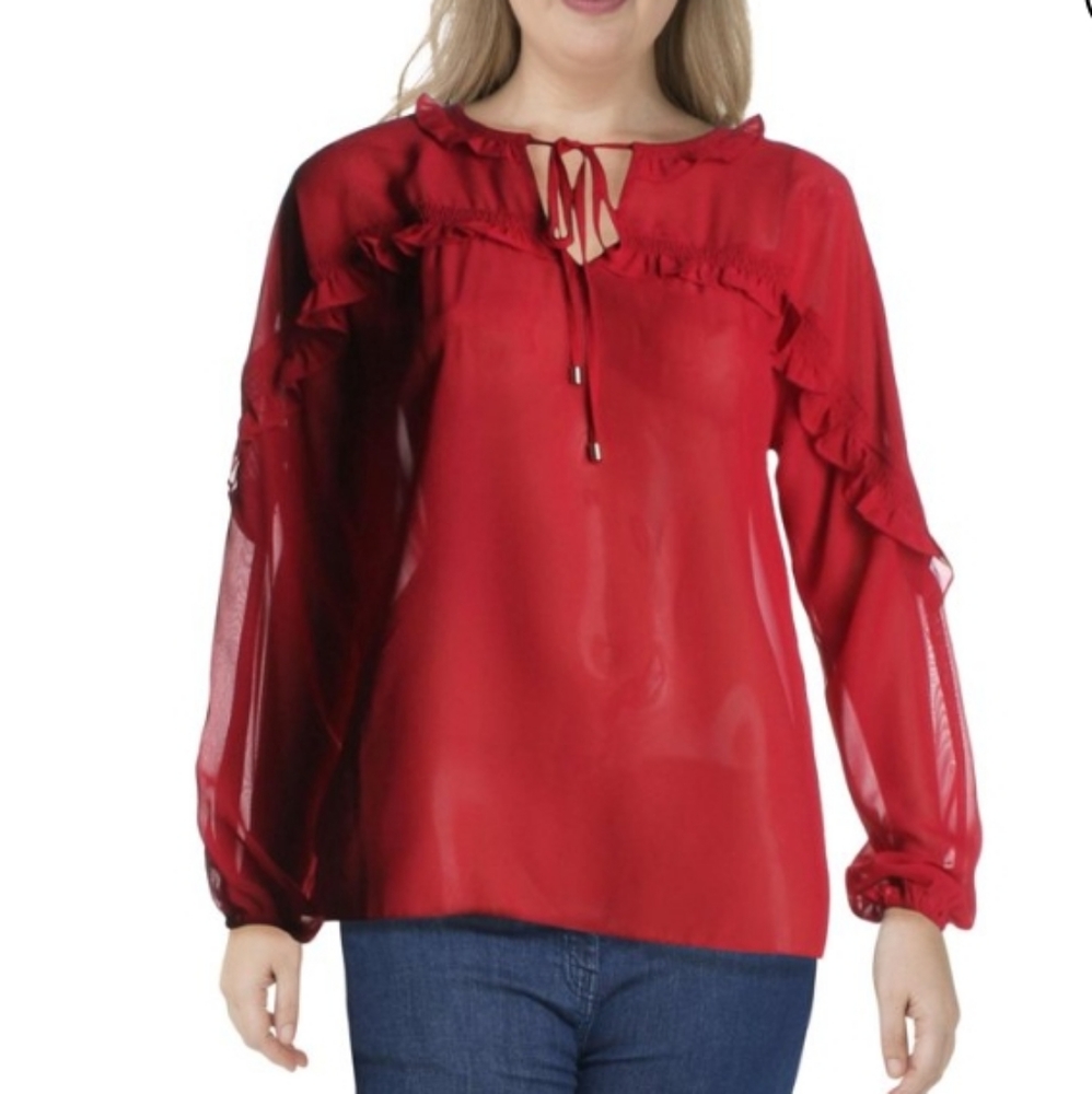 ABS by Allen Schwartz Sheer Tunic